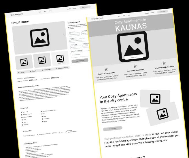 You can see a mockup of the developed site