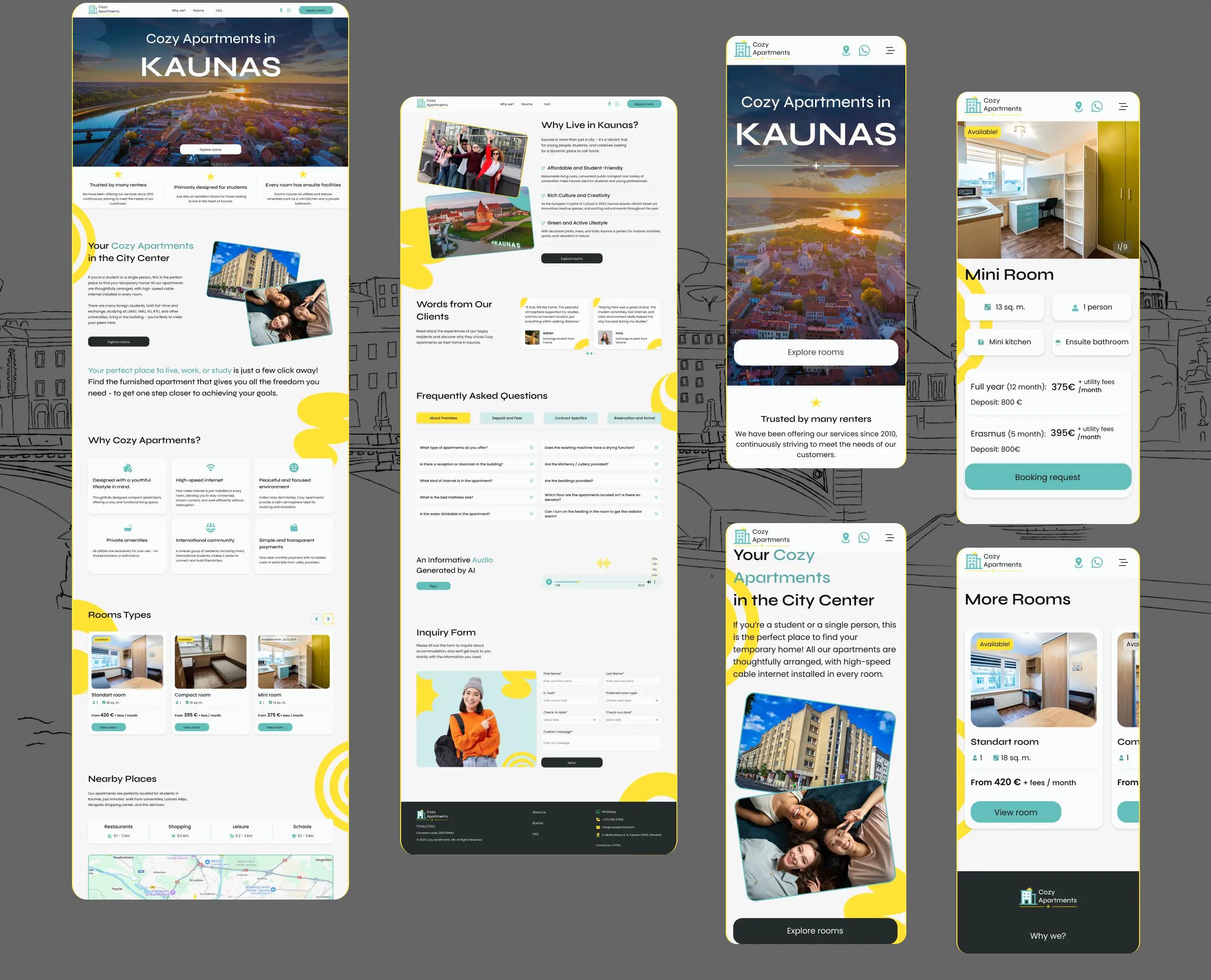 You can see the result of the site development, all its sections and chapters