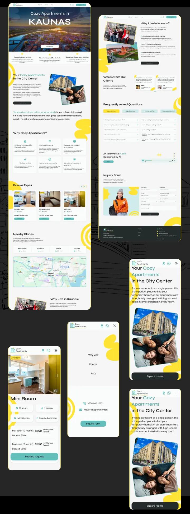 You can see the result of the site development, all its sections and chapters