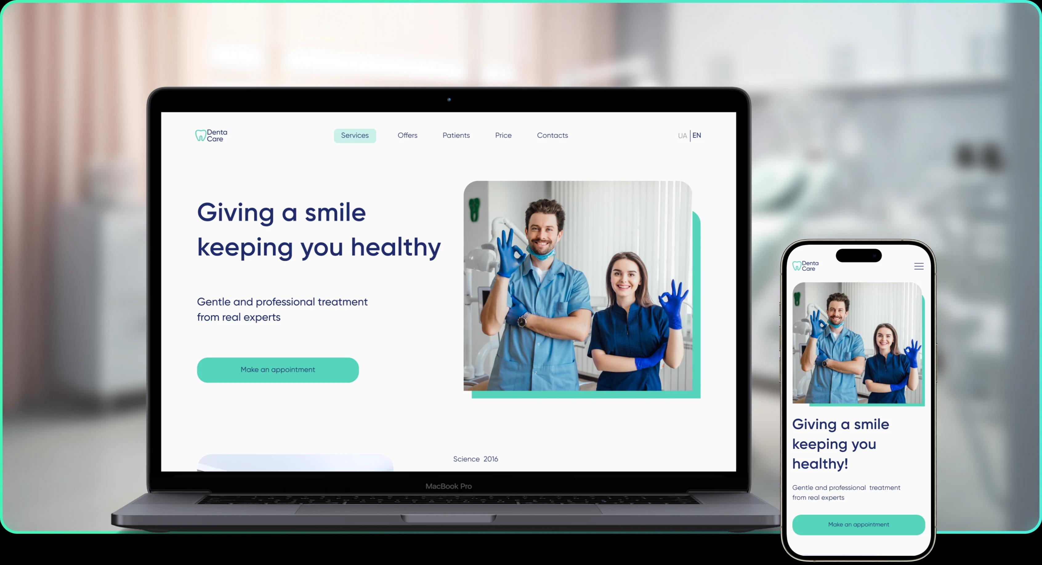 You can see the developed website