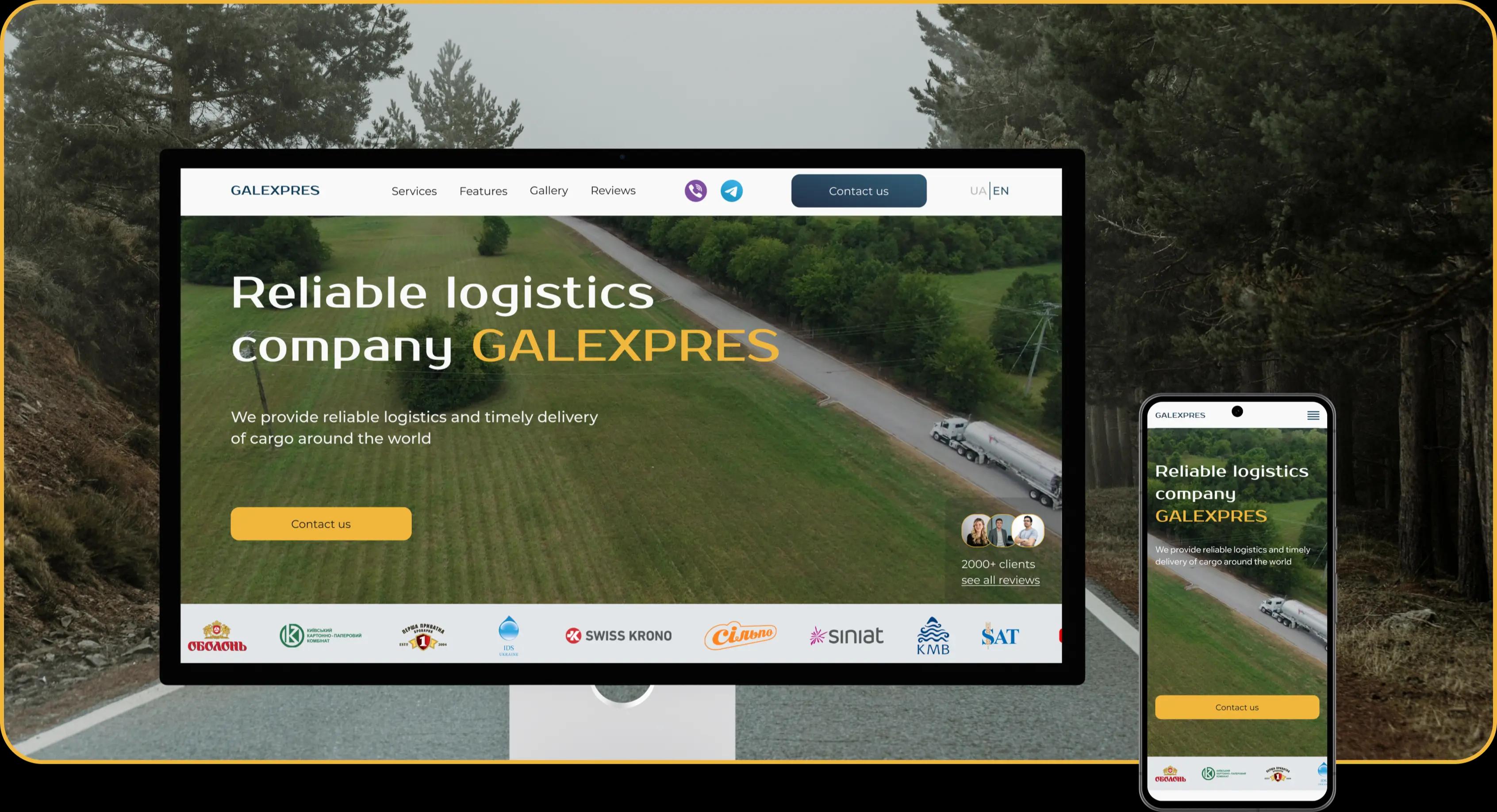 You can see the developed website