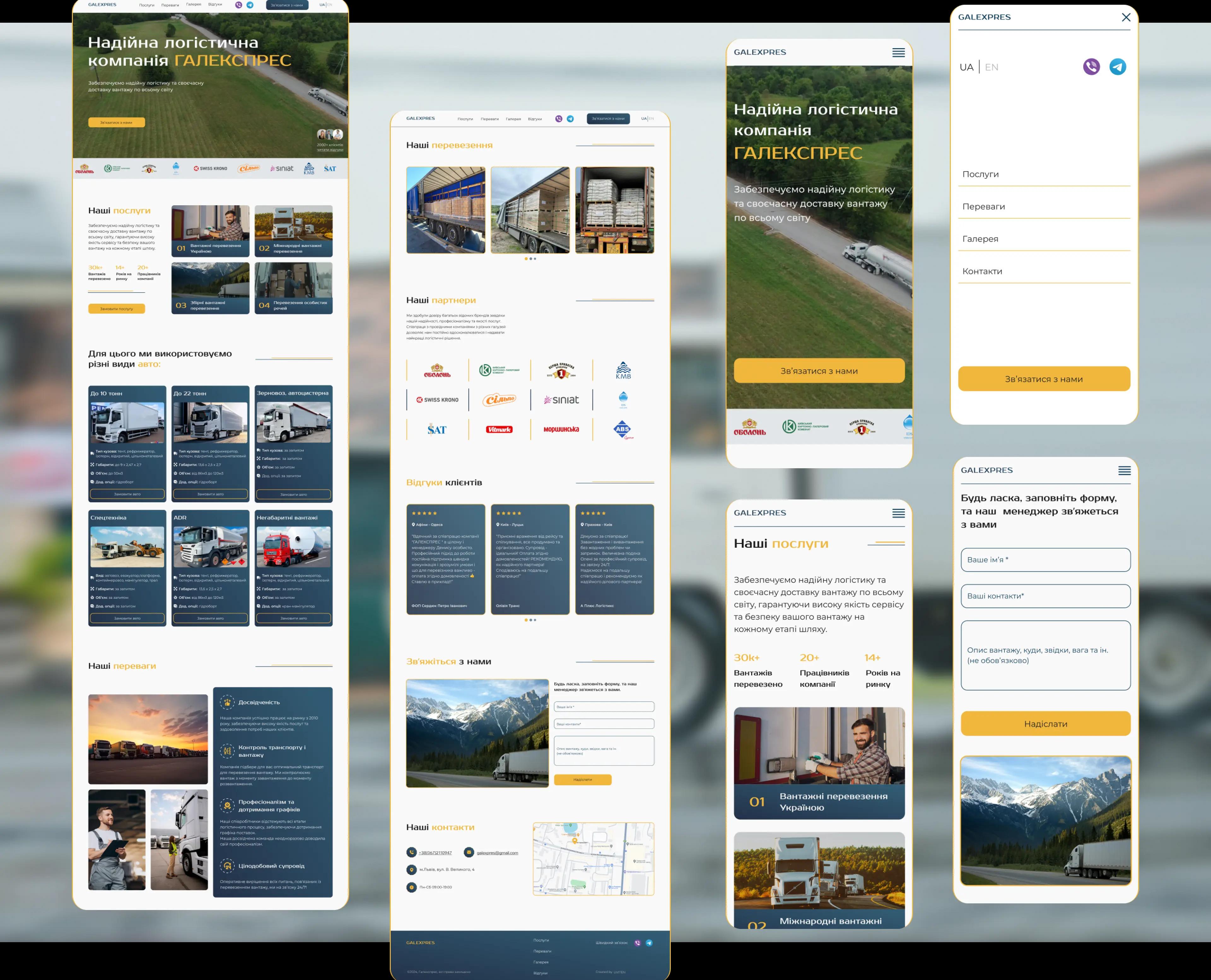 You can see the result of the site development, all its sections and chapters