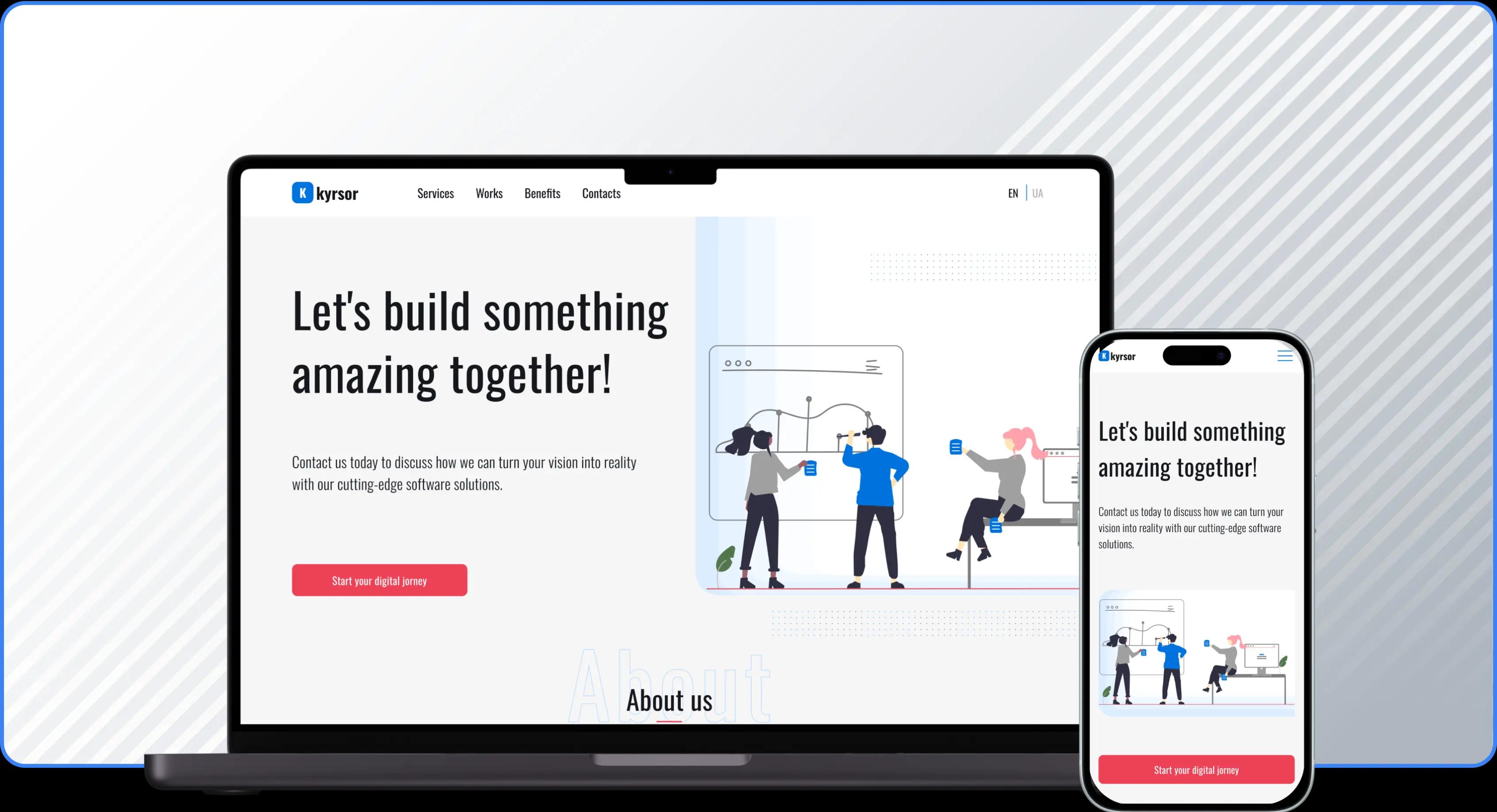 You can see the developed website