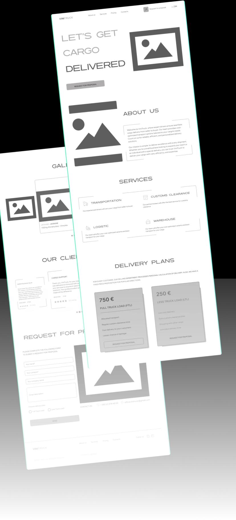 You can see a mockup of the developed site