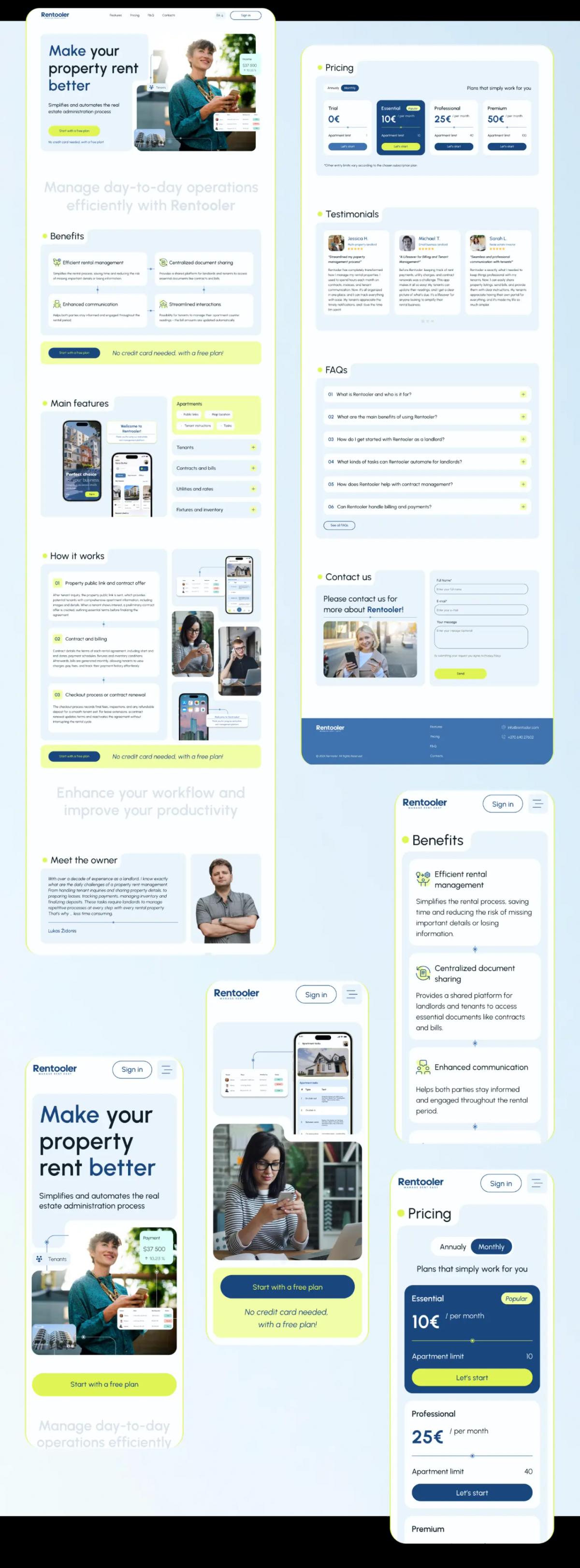 You can see the result of the site development, all its sections and chapters