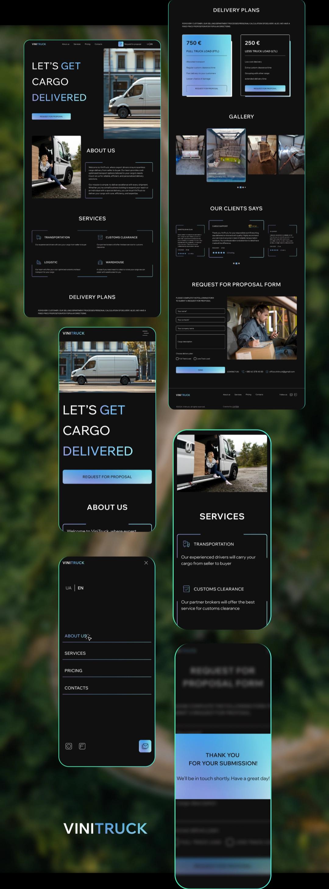 You can see the result of the site development, all its sections and chapters