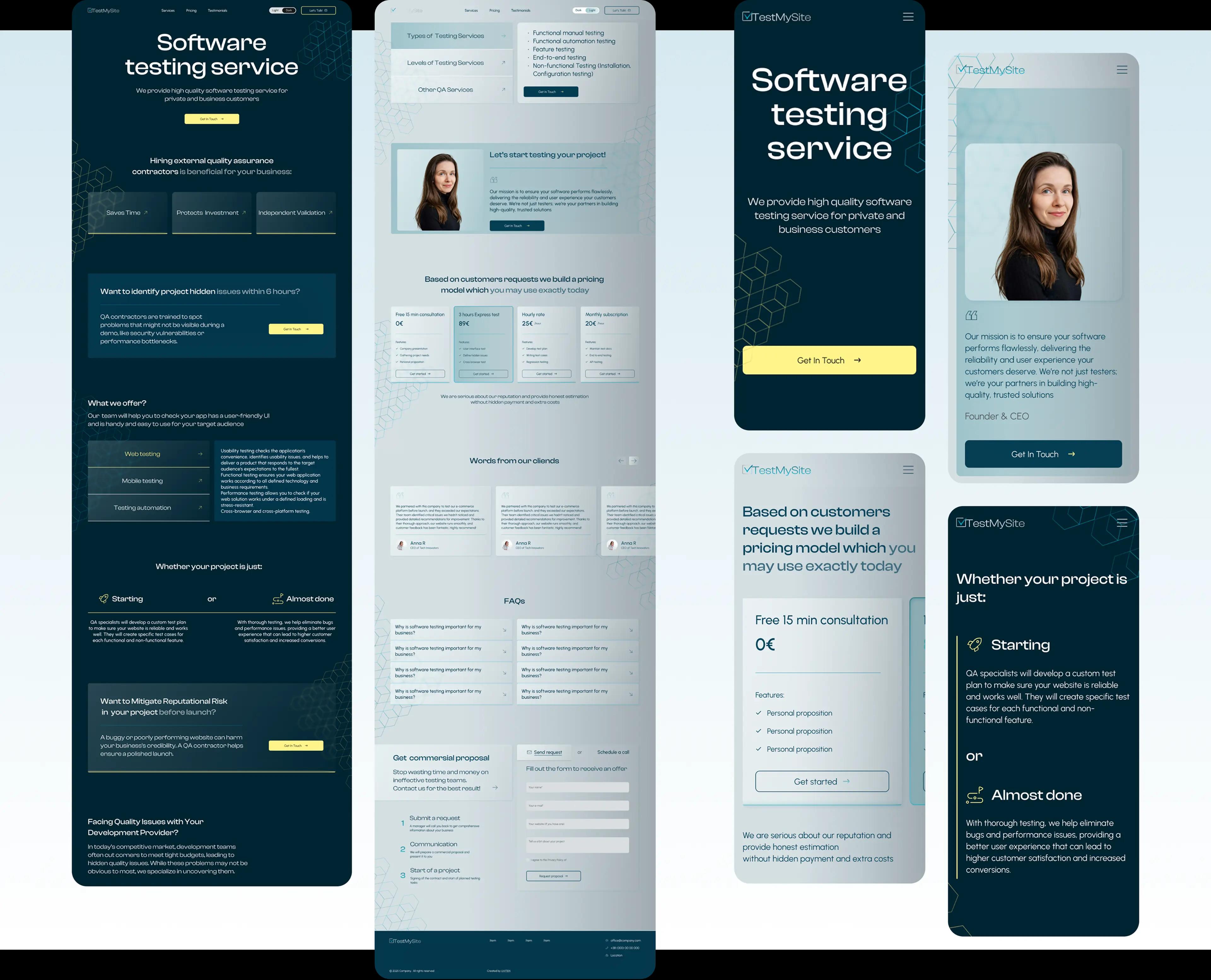 You can see the result of the site development, all its sections and chapters
