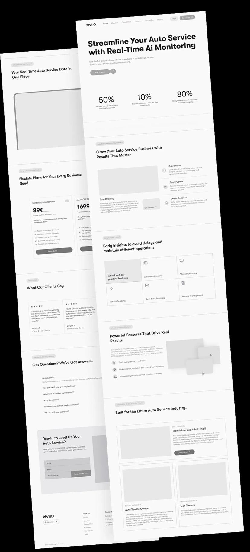 You can see a mockup of the developed site