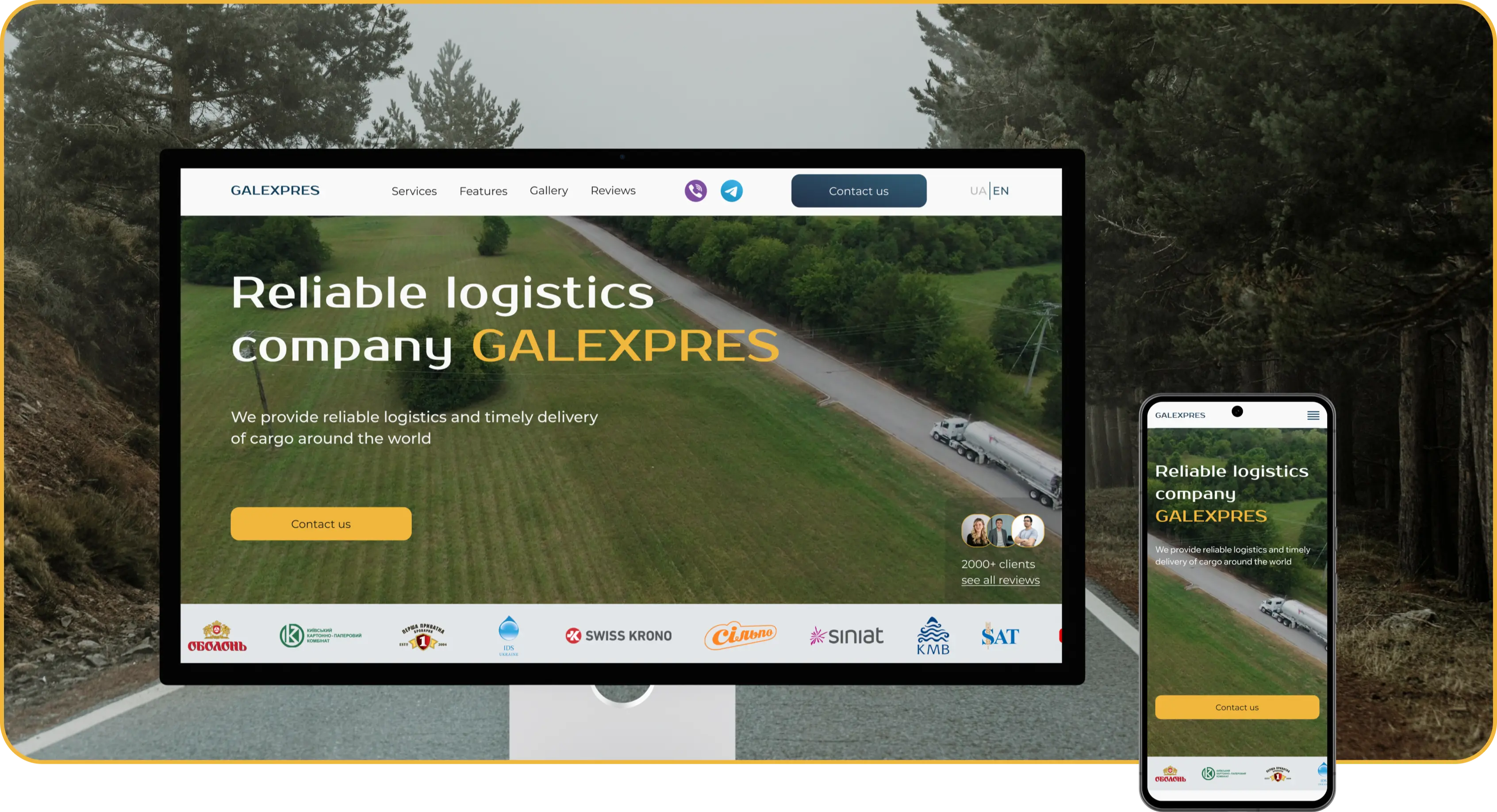Modern, user-friendly website for the logistics company to address their lack of digital presence and enhance their ability to attract clients.