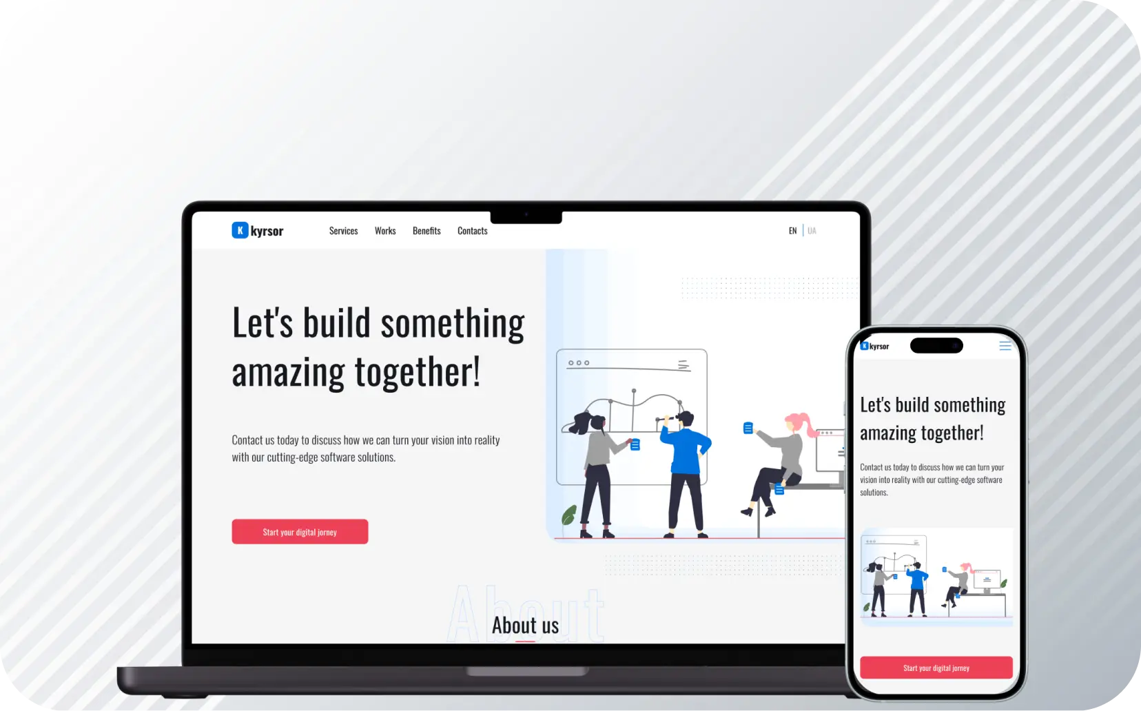 Rebuilding a website for a web agency. Enhanced user experience and align with web standards, making better lead conversions.